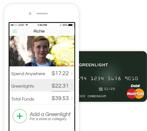 Greenlight Card is a debit cards for kids