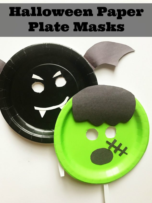 Kids Halloween Costume - DIY Paper Plate Mask - Creating Creatives