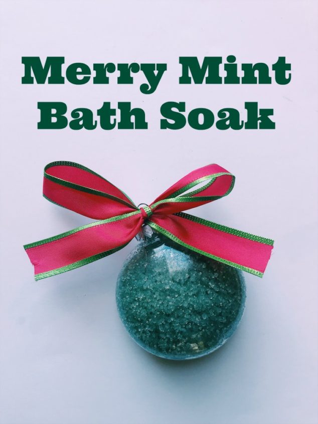 merry mint easy bath salts recipe