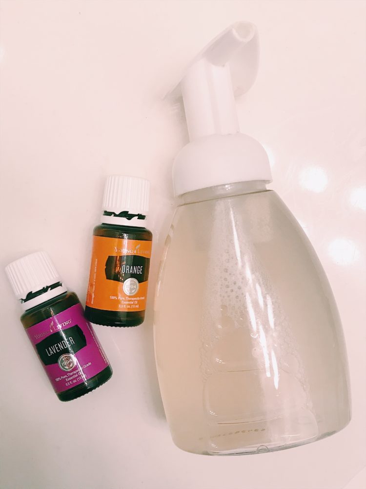 diy foaming hand soap with essential oils