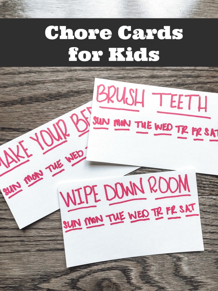 chore cards for kids