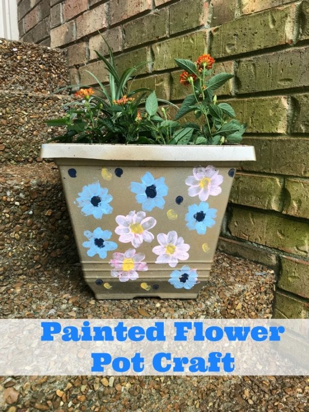 DIY painted flower pots