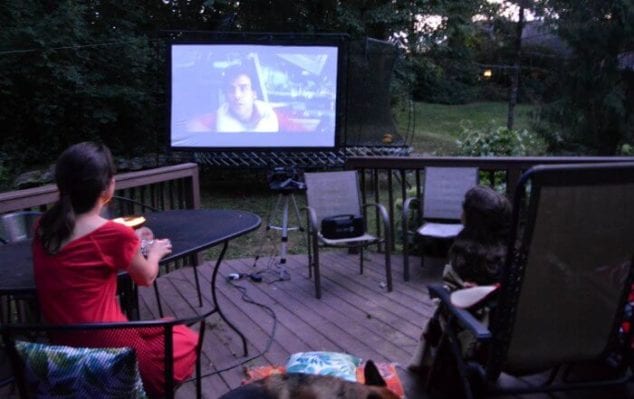 outdoor movie theater system