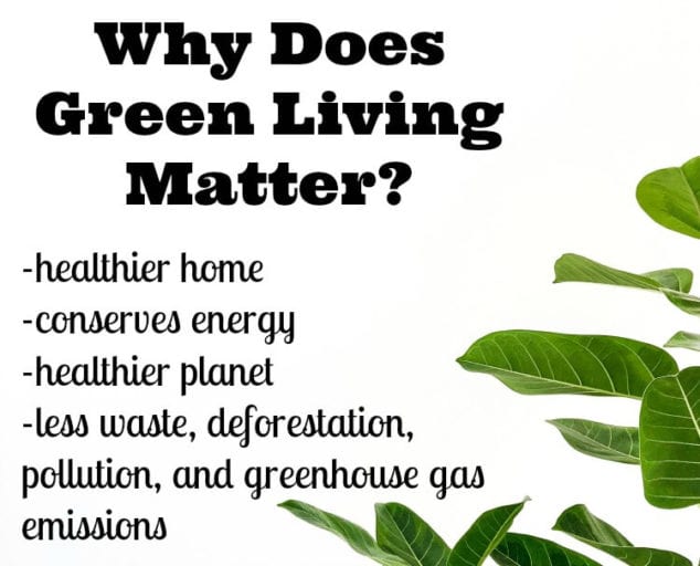 why green living is important