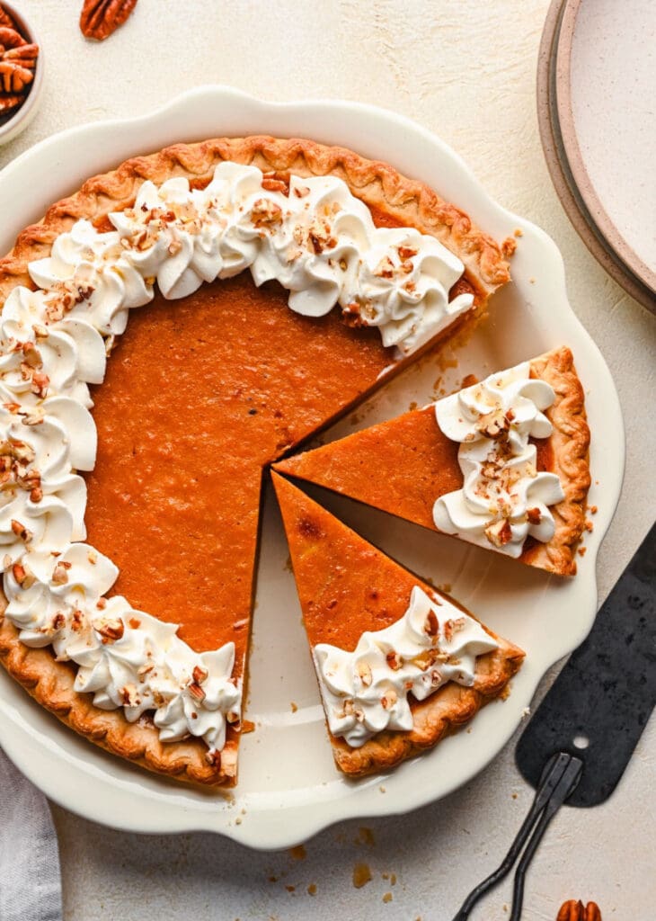 Thanksgiving pies- sweet potato pie from I Heart Eating