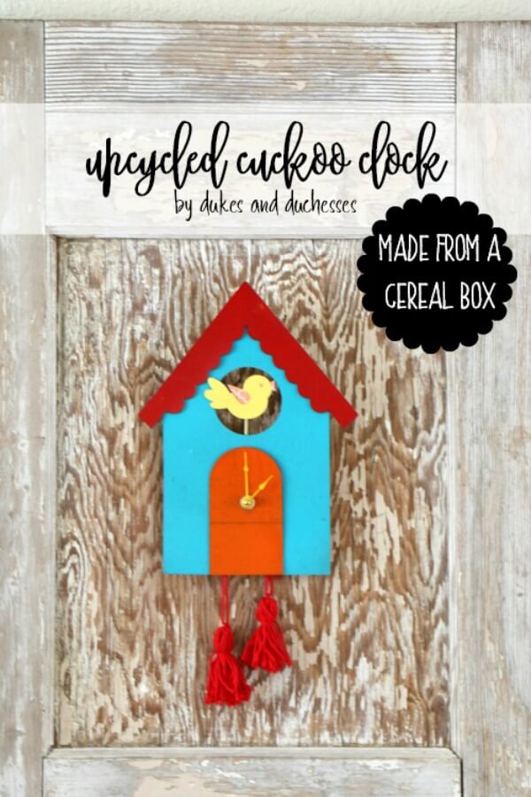 cereal box cuckoo clock