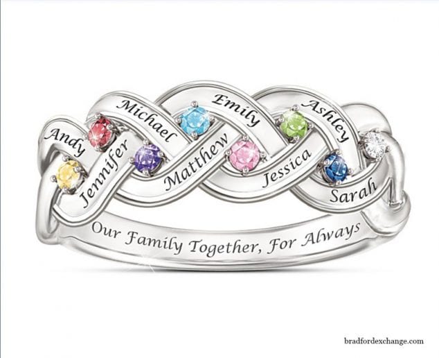 family birthstone ring