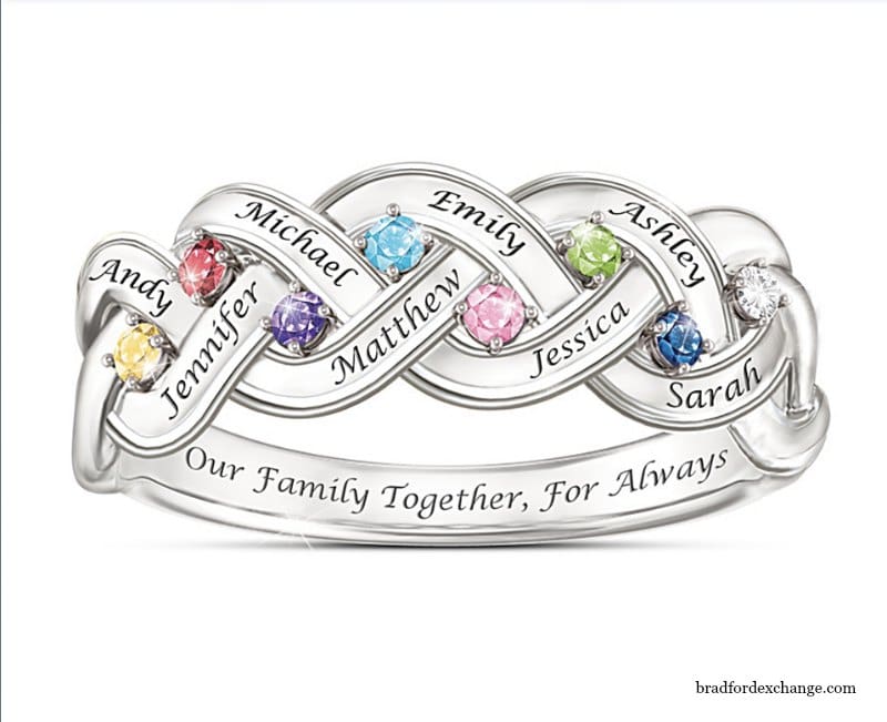 Family birthstone jewelry hot sale for mom