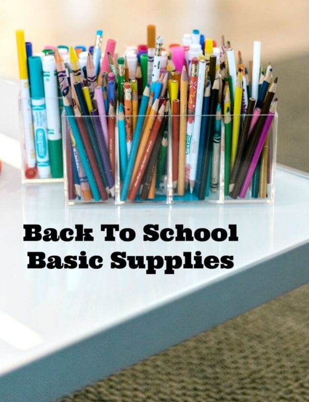 back to school basic supplies