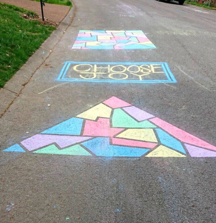 sidewalk chalk art ideas