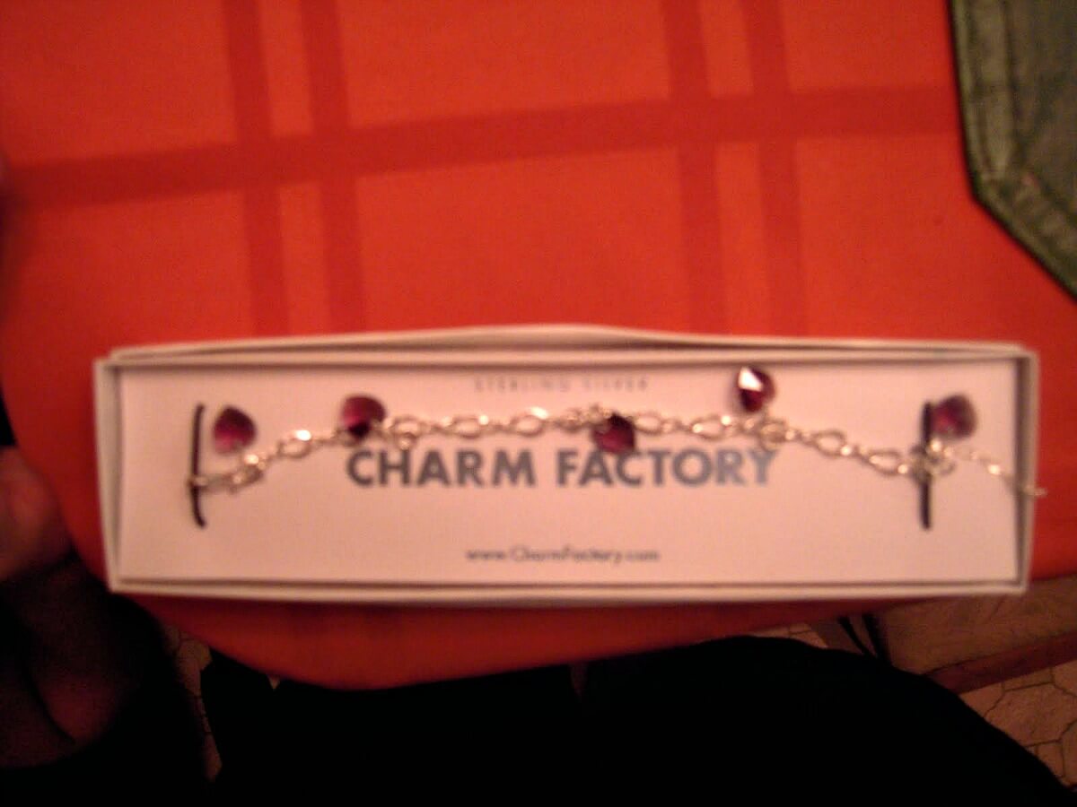 sterling silver charms bracelet