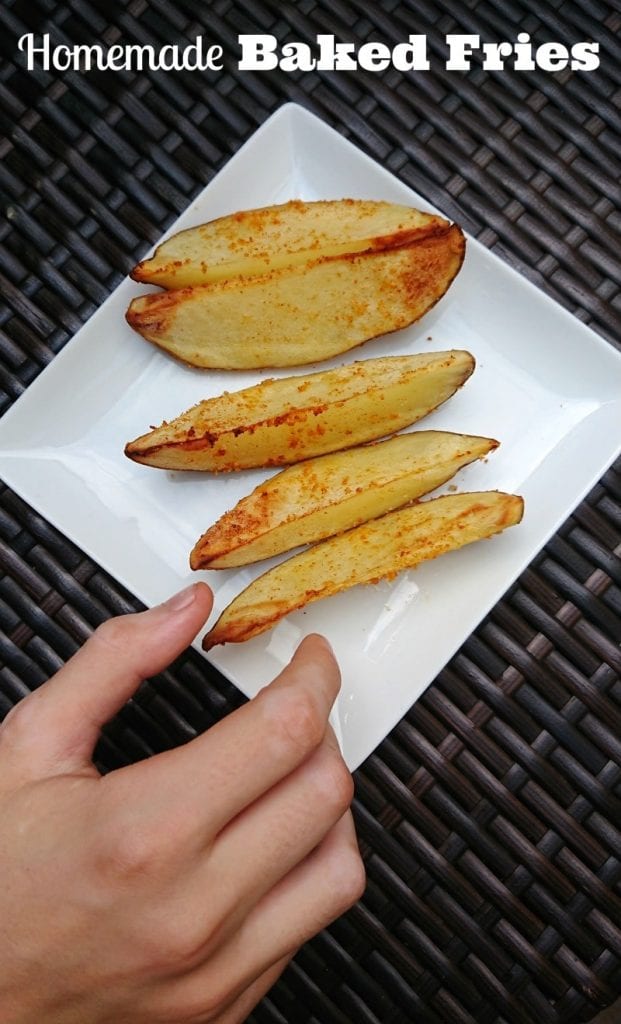 homemade baked fries