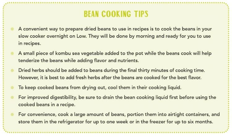 bean cooking tips