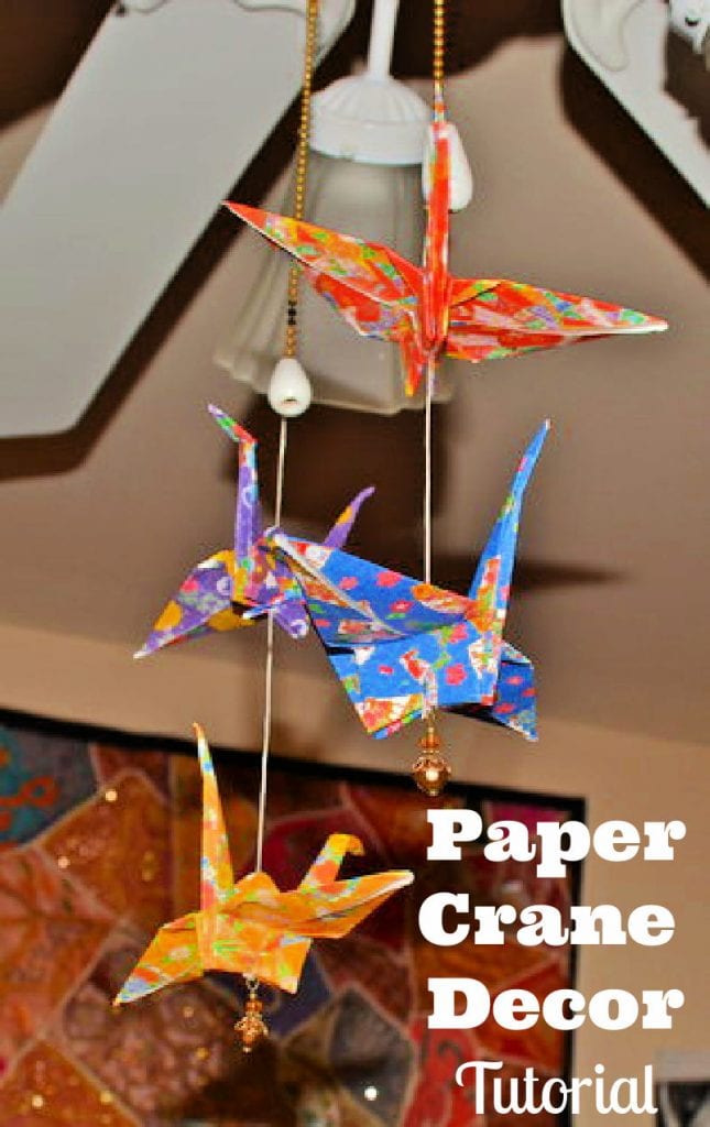 paper crane decor