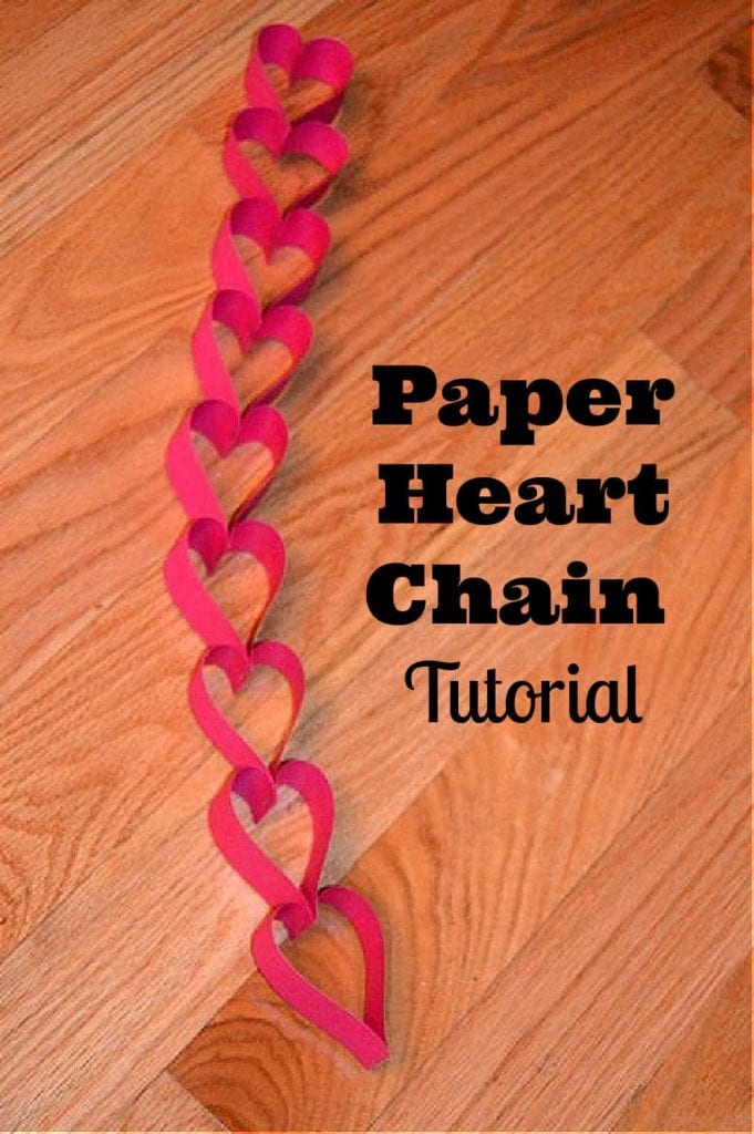 paper heart chain