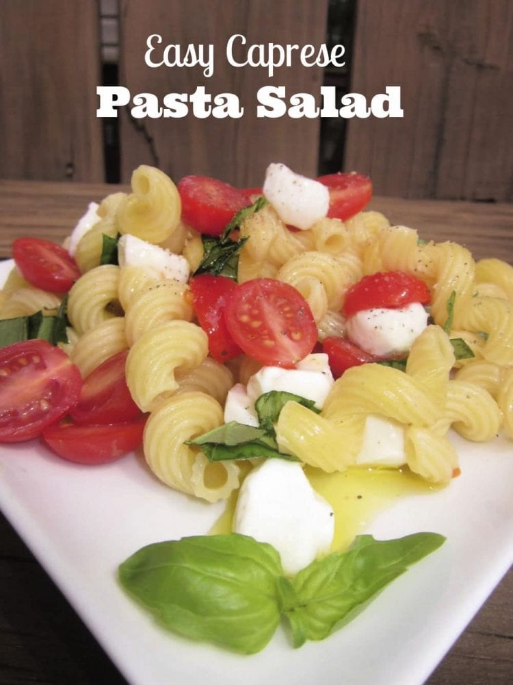 easy caprese pasta salad