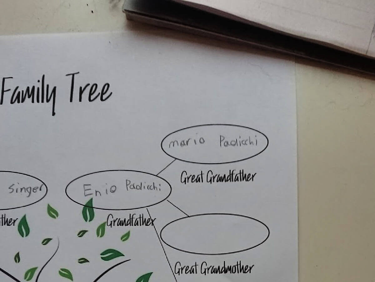 Ancestor-Siblings - Sample Family Tree Charts