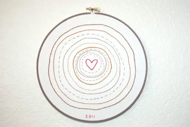 tree ring embroidery