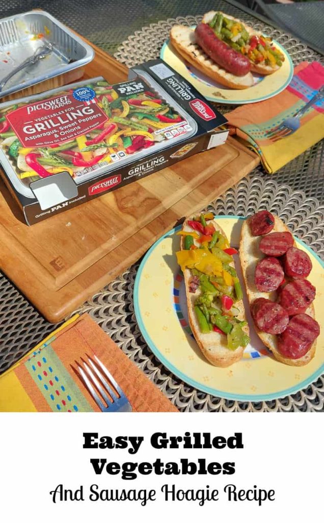 easy grilled vegetables and sausage hoagie recipe