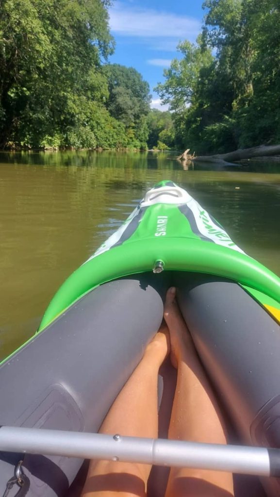 easy to inflate kayak with great views