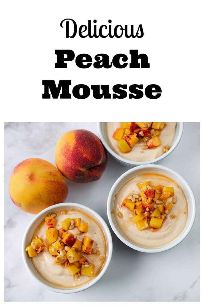 delicious peach mousse