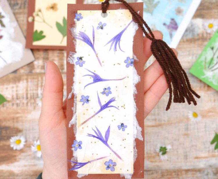 nature bookmark craft