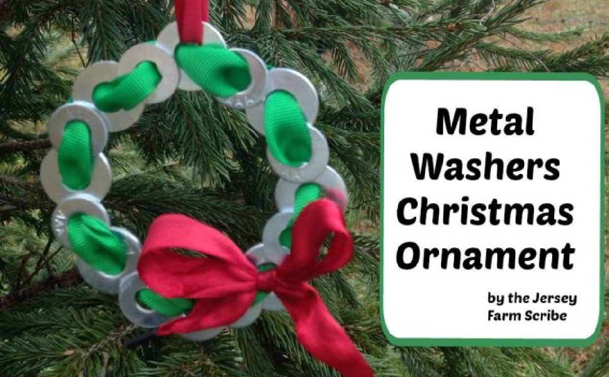 Mechanic Christmas Ornament Tutorial (With Metal Washers)