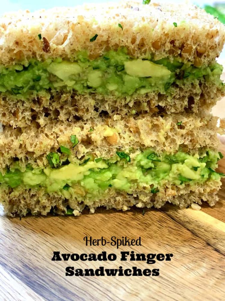 avocado finger sandwiches