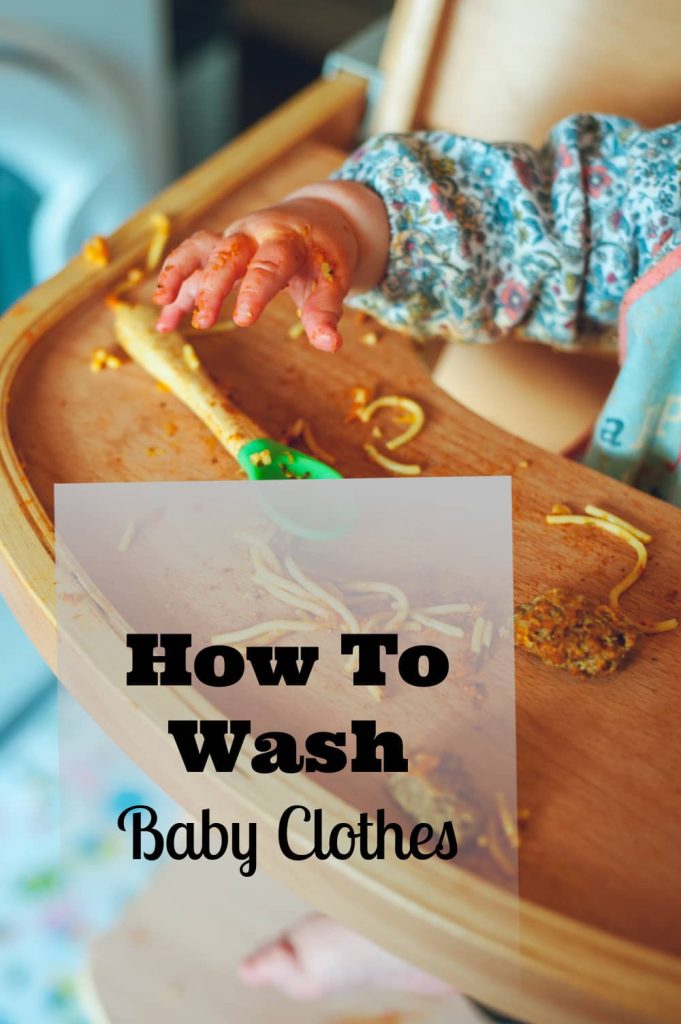 how to wash baby clothes and pre-treat stains