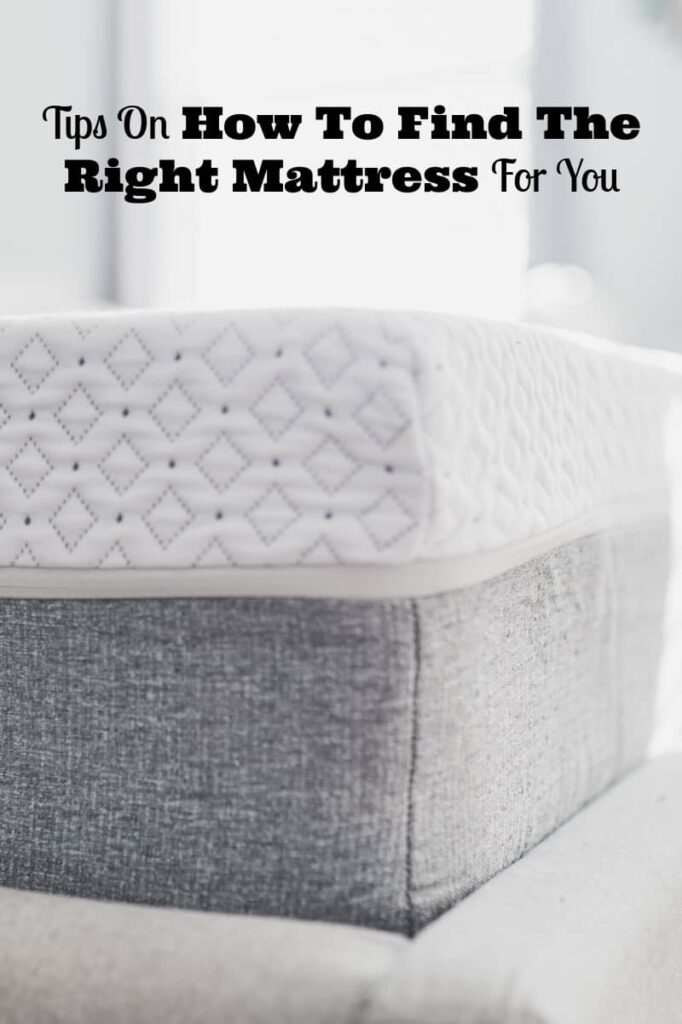 how to find the right mattress
