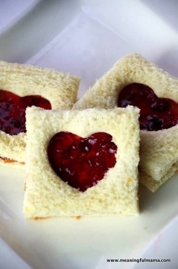 valentine sandwiches
