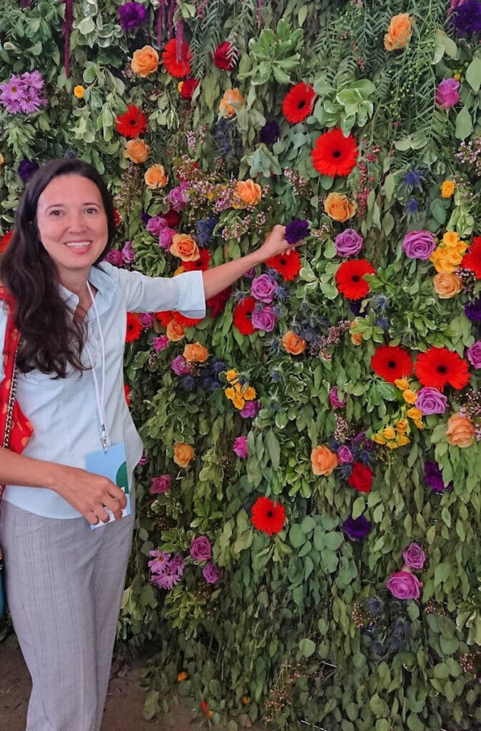 floral party backdrop